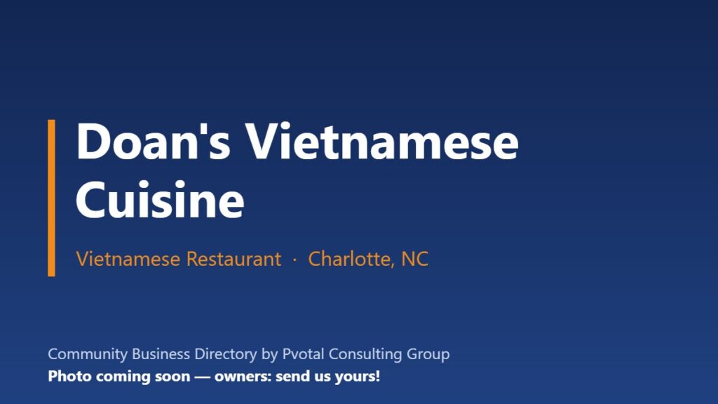 Doan’s Vietnamese Cuisine