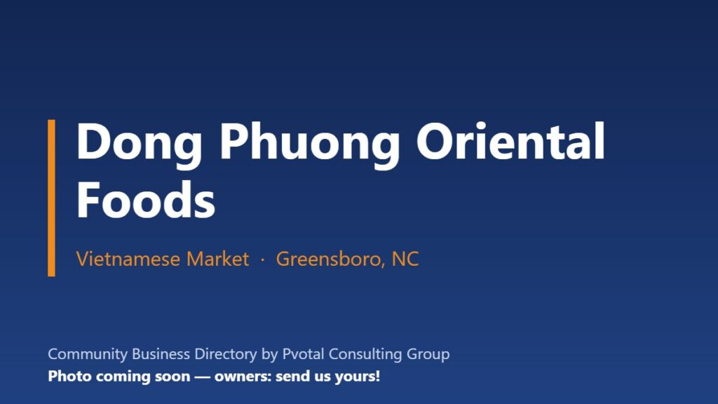 Dong Phuong Oriental Foods