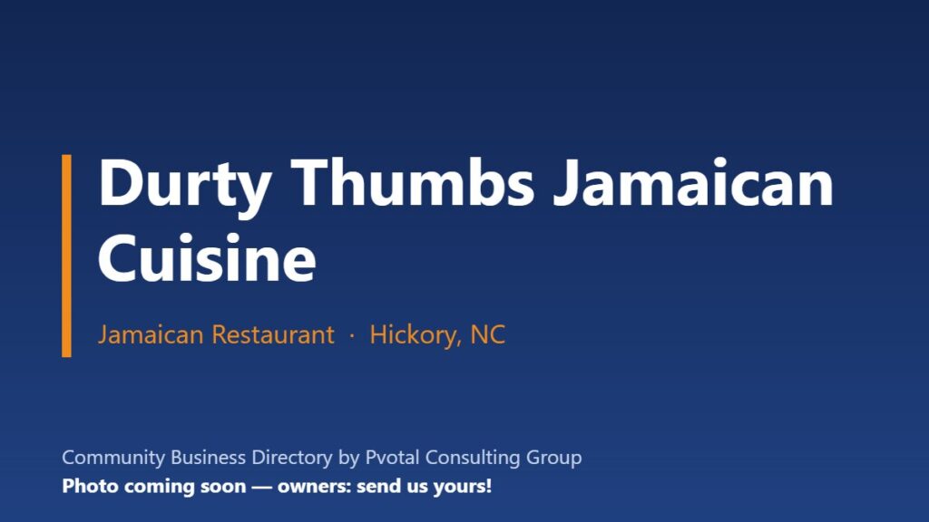 Durty Thumbs Jamaican Cuisine