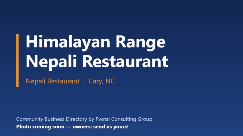 Himalayan Range Nepali Restaurant