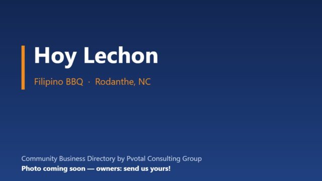Hoy Lechon – Asian Inspired BBQ
