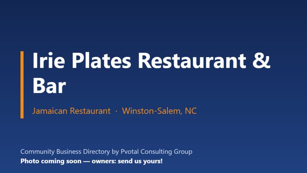 Irie Plates Restaurant & Bar