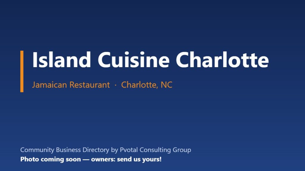 Island Cuisine Charlotte