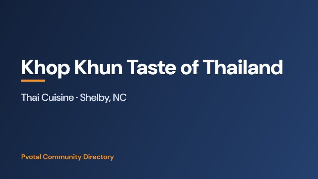 Khop Khun Taste of Thailand