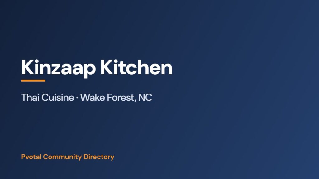 Kinzaap Kitchen