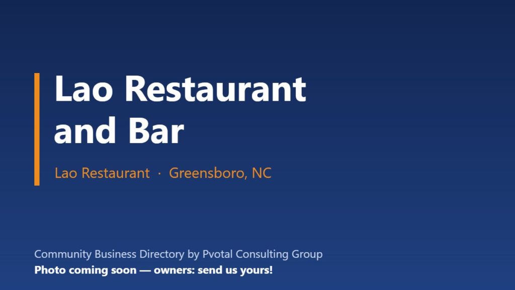 Lao Restaurant and Bar