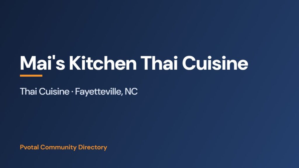 Mai’s Kitchen Thai Cuisine