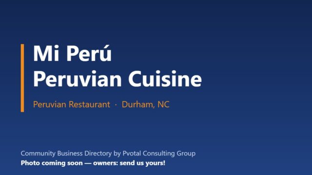 Mi Perú Peruvian Cuisine (Durham)