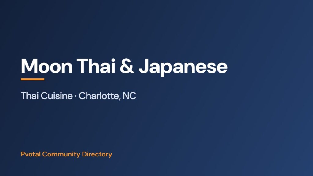 Moon Thai & Japanese