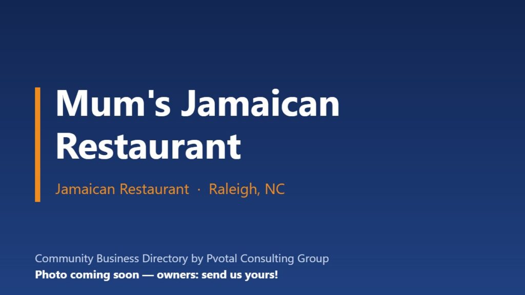 Mum’s Jamaican Restaurant