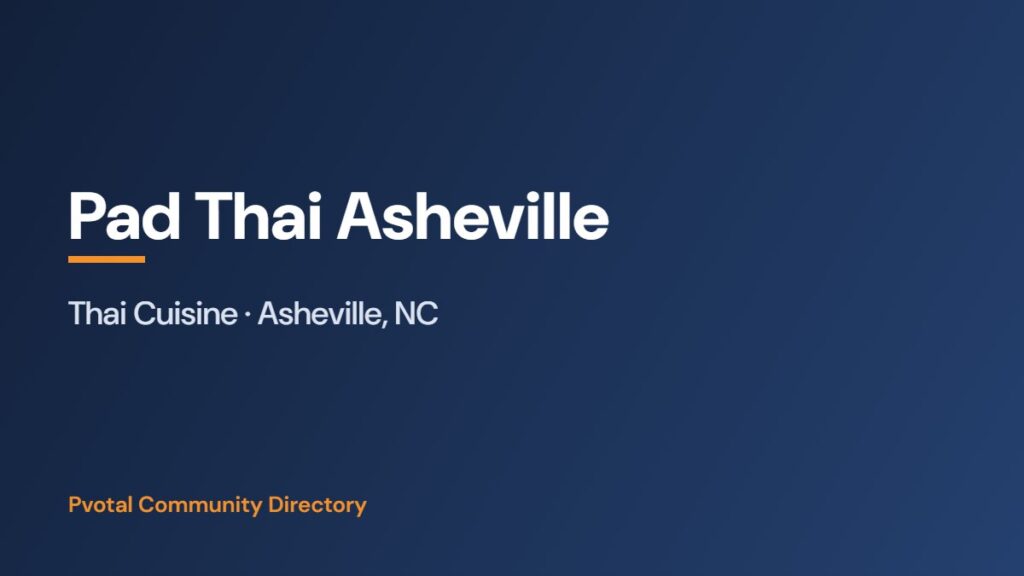 Pad Thai Asheville