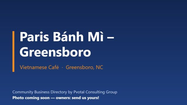 Paris Bánh Mì – Greensboro