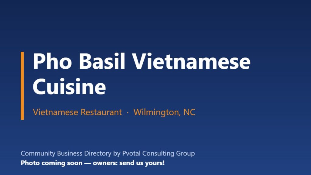 Pho Basil Vietnamese Cuisine