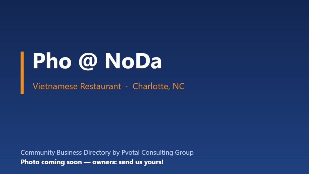 Pho @ NoDa