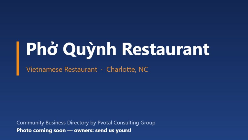 Phở Quỳnh Restaurant