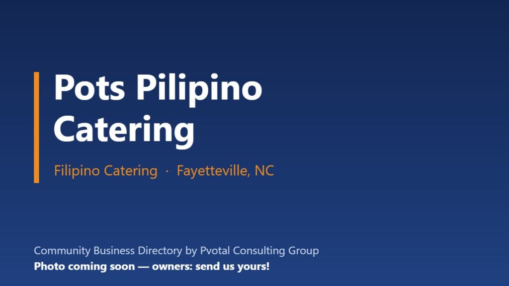 Pots Pilipino Catering, LLC