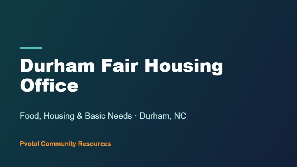 Durham Fair Housing Office