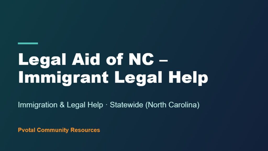 Legal Aid of NC – Immigrant Legal Help