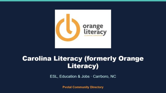 Carolina Literacy (formerly Orange Literacy) logo