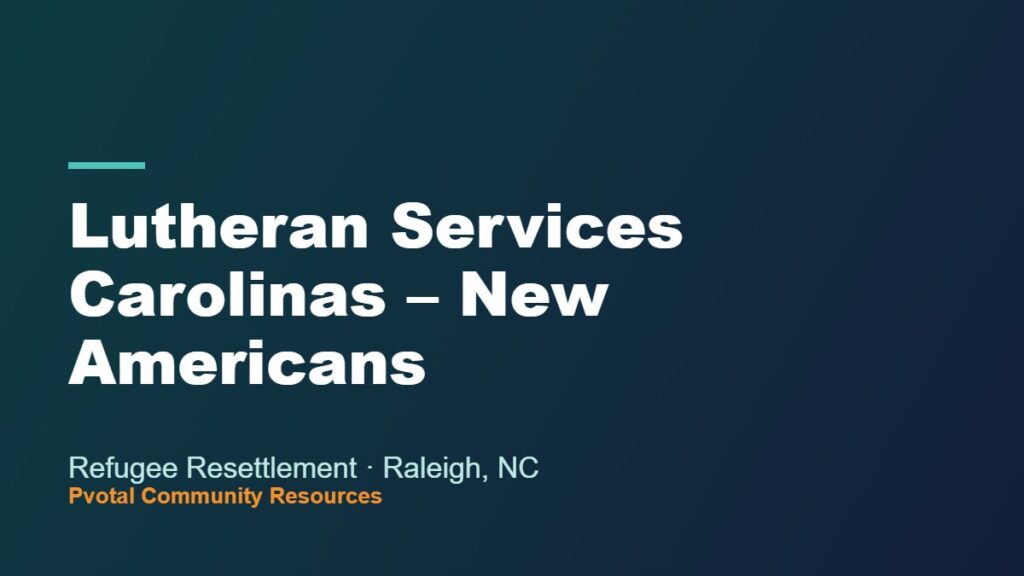 Lutheran Services Carolinas – New Americans