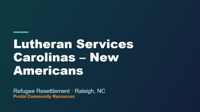 Lutheran Services Carolinas – New Americans