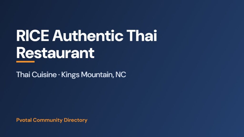 RICE Authentic Thai Restaurant