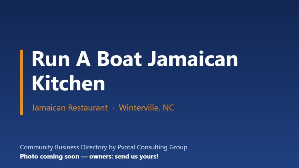 Run A Boat Jamaican Kitchen