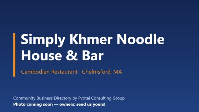Simply Khmer Noodle House & Bar
