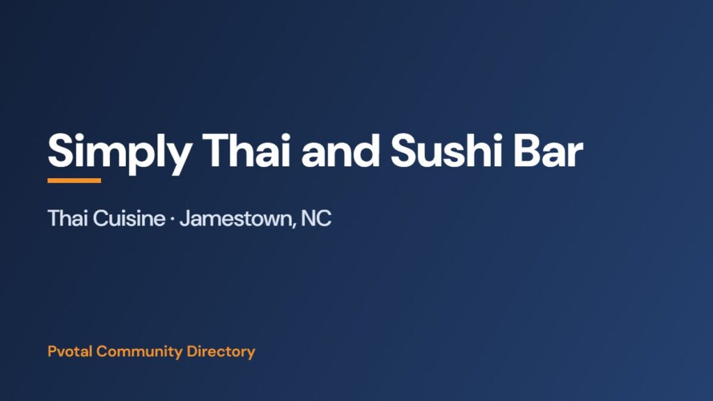 Simply Thai and Sushi Bar