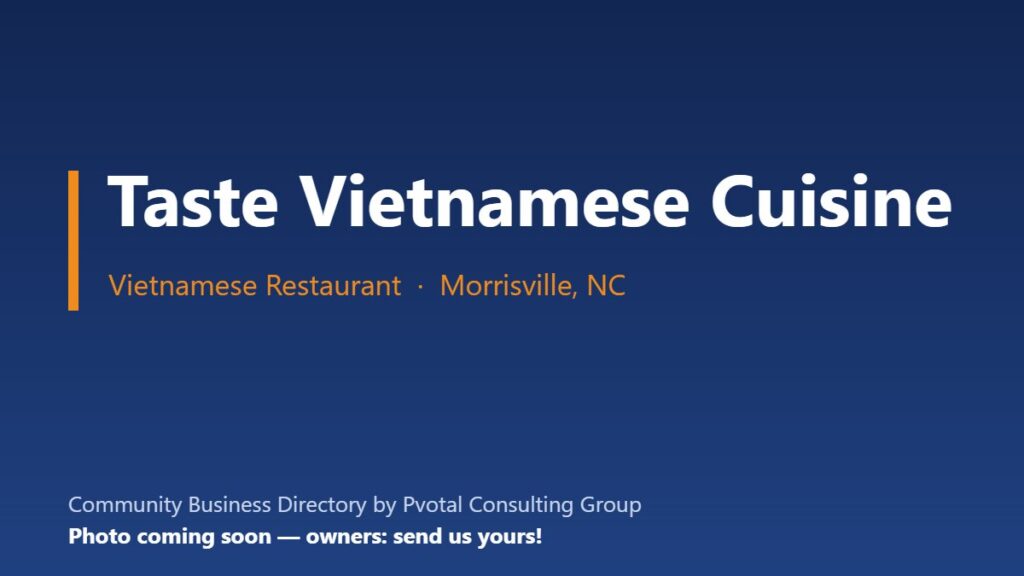 Taste Vietnamese Cuisine