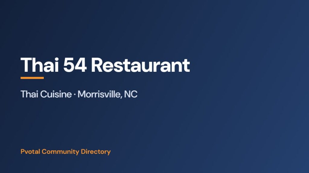 Thai 54 Restaurant