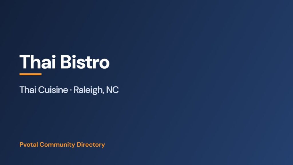 Thai Bistro