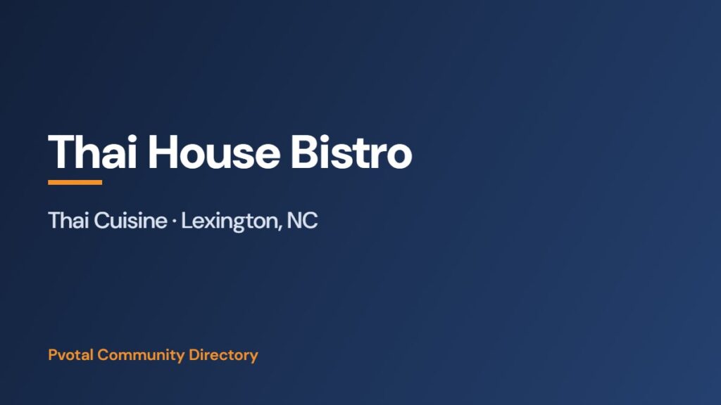 Thai House Bistro