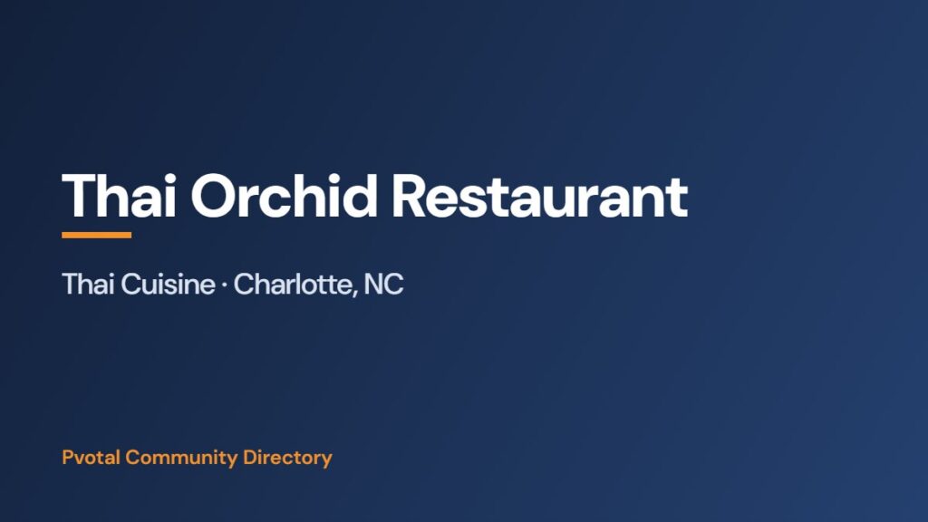 Thai Orchid Restaurant