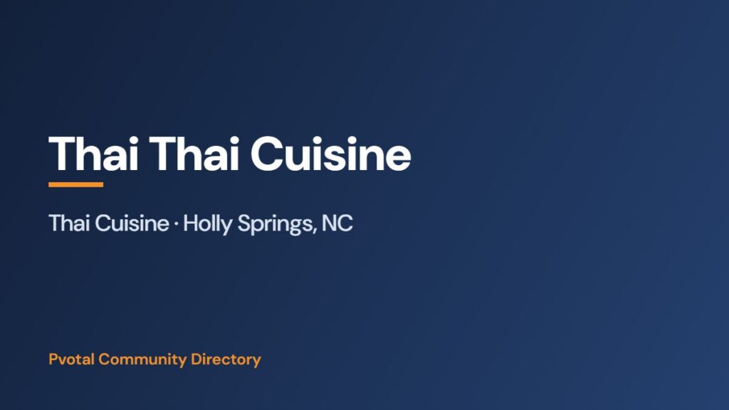 Thai Thai Cuisine