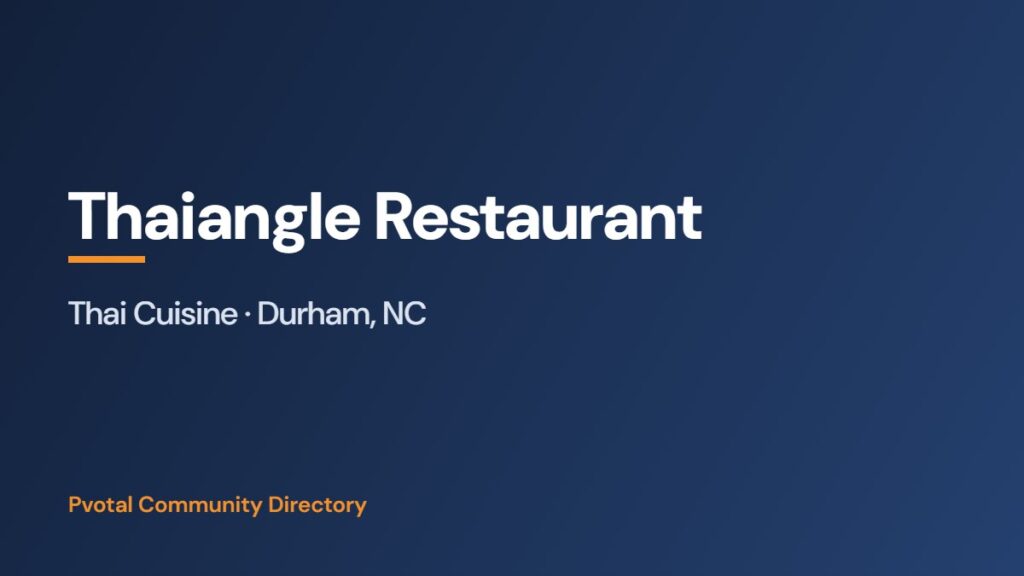 Thaiangle Restaurant