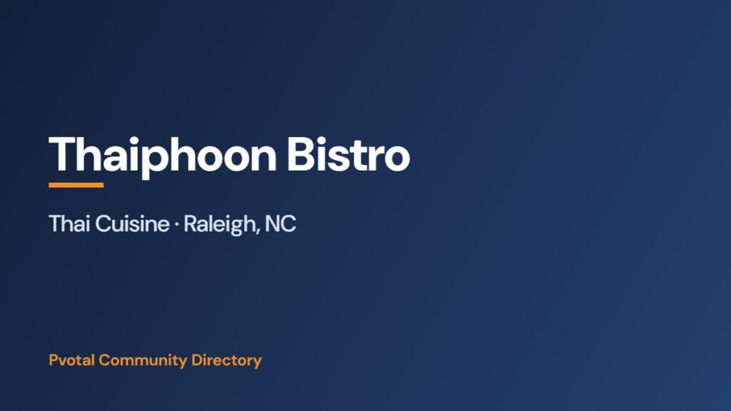 Thaiphoon Bistro
