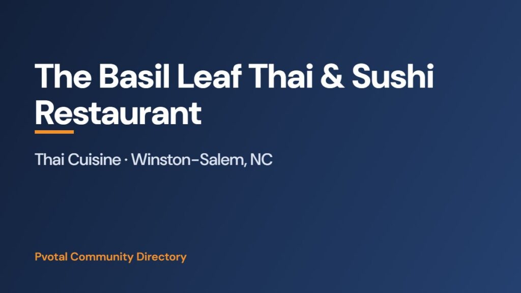 The Basil Leaf Thai & Sushi Restaurant