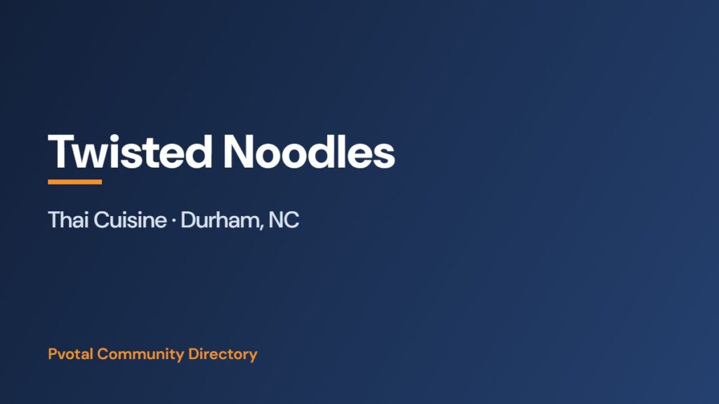 Twisted Noodles