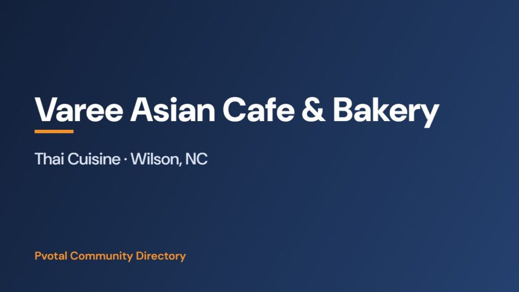 Varee Asian Cafe & Bakery