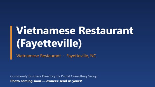 Vietnamese Restaurant (Fayetteville)