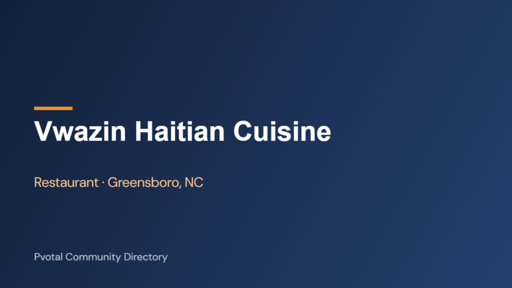Vwazin Haitian Cuisine