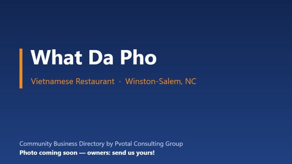 What Da Pho