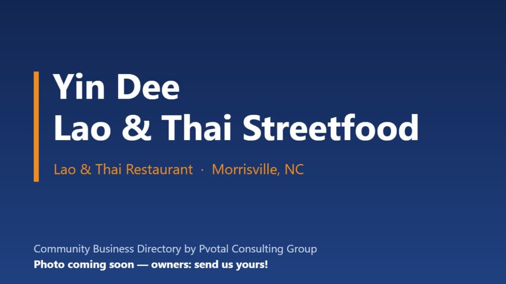 Yin Dee Lao & Thai Streetfood Restaurant
